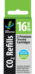 16 Gram Threaded CO2 Cartridges 2 Pack