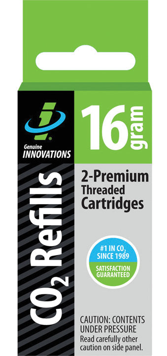 16 Gram Threaded CO2 Cartridges 2 Pack