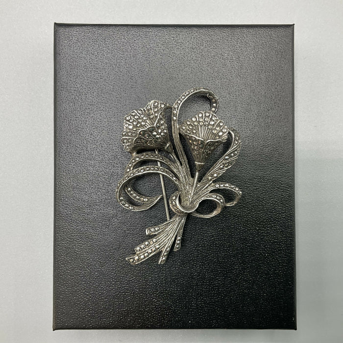 1950’s Silver Marcasite brooch