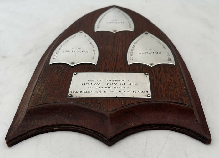 1st Peshawar Division, British Indian Army, Prize Shield, circa 1907.