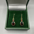9ct Gold and Garnet Earrings
