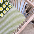 Martha Green Crib Sheet