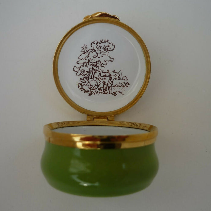 A Crummles Trinket Pot with Floral Design