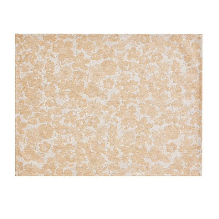 Placemat - a la carte mille fleurs beige coated placemat by le jacquard français