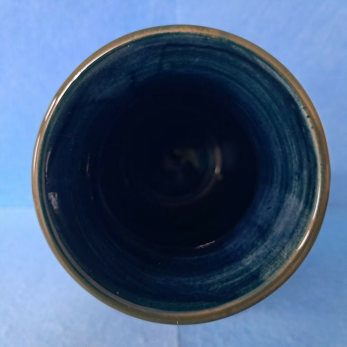 A Large Moorcroft Vase (8.26inch) in the Hibiscus Design by Walter Moorcroft