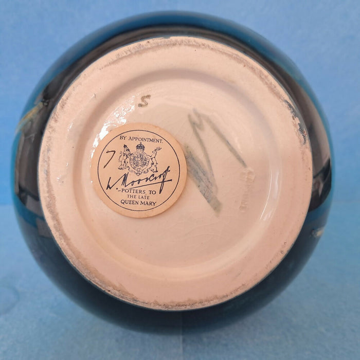 A Large Moorcroft Vase (8.26inch) in the Hibiscus Design by Walter Moorcroft