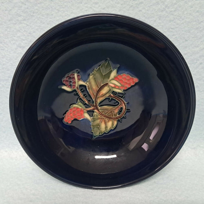 A Moorcroft Footed Bowl in the Queen's Choice Design by Emma Bossons