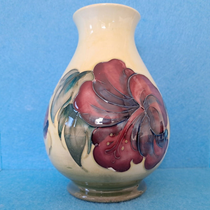 A Moorcroft Vase (5.31inch) in the Hibiscus Design by Walter Moorcroft