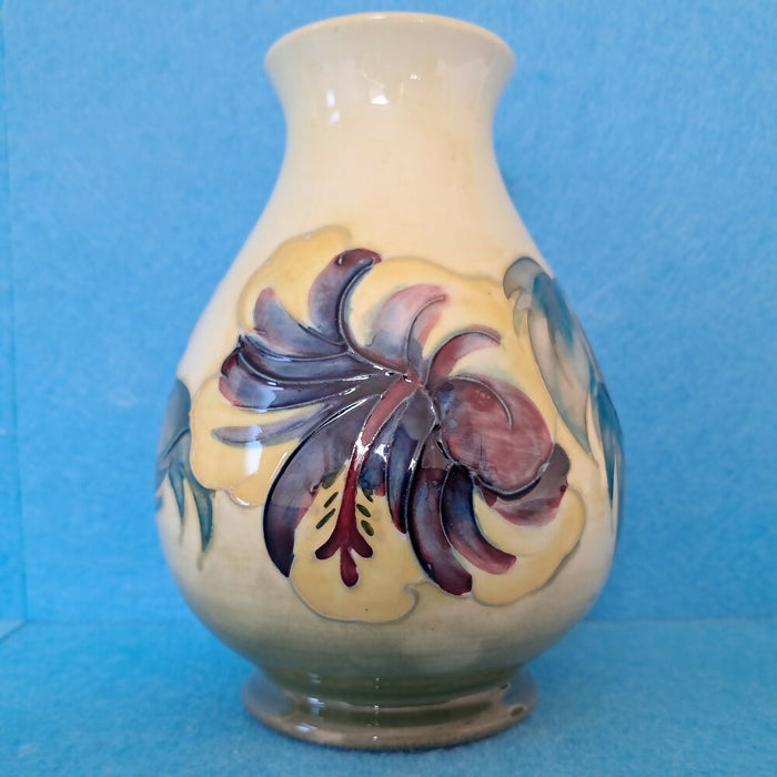 A Moorcroft Vase (5.31inch) in the Hibiscus Design by Walter Moorcroft