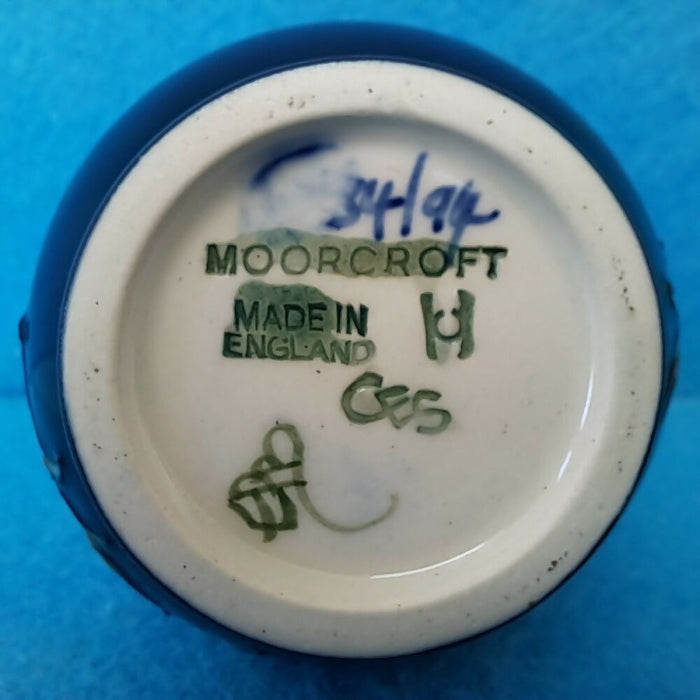 A Moorcroft Vase in the Anemone Design. Centenary Year Cypher Back Stamp.