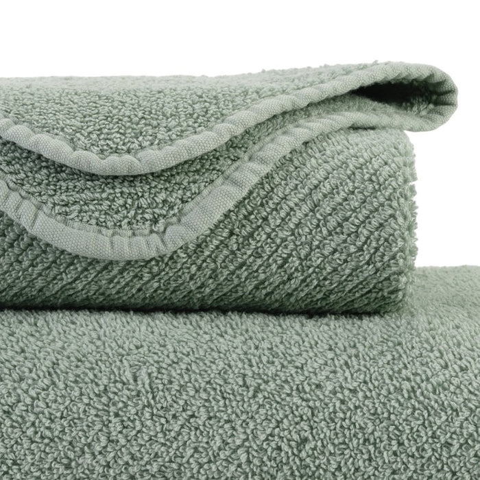 Abyss & Habidecor Abyss Twill Wash Mitt Aqua 210 - Aqua 210 Wash Mitt 7" x 9" at FIG LINENS AND HOME - 3