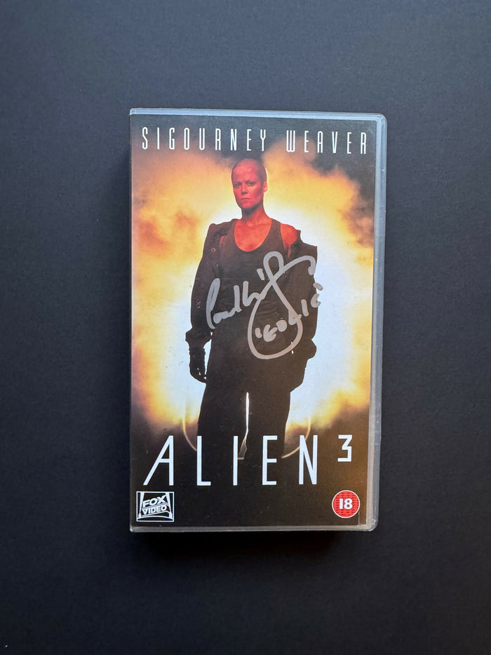Alien 3 (1992) An Autographed VHS Cassette