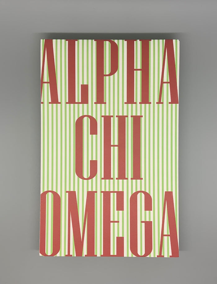 Alpha Chi Omega Notepad