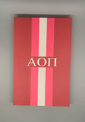 Alpha Omicron Pi Symbol Notepad