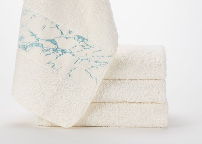 Folded 1 Alpi Hand Towel 17X30 Ice 235 by Abyss at Fig Linens and Home