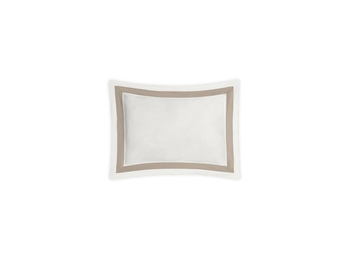 Boudoir Sham - Matouk Ambrose Bedding in Bone and Khaki at Fig Linens and Home