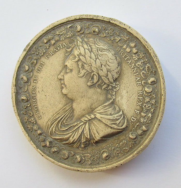 Antique Facsimile Plaster Seal Impression George IV/Thomason & Jones/Medallion