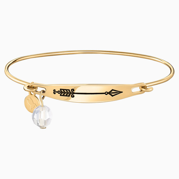 ARROW ID BANGLE, GOLD PLATING S/M