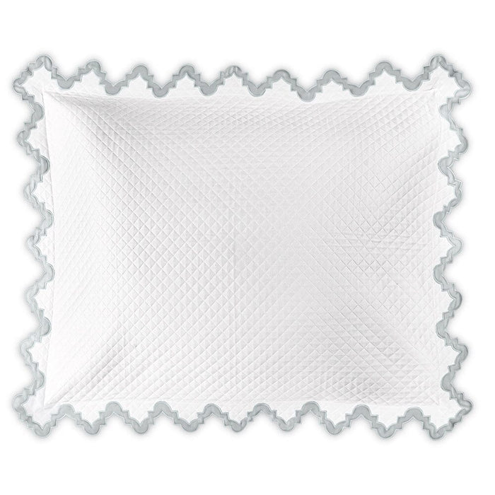 Matouk Aziza Matelasse Sham in Pool | Fig Linens and Home