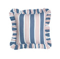 Azure & Blush Broken Stripe Cushion Cover