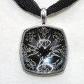 Baccarat silver snowflake pendant/necklace