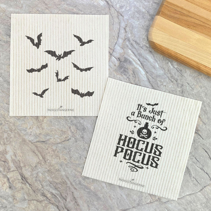 Bats, Hocus Pocus - 2pk Swedish Dish Cloth