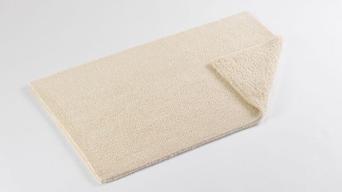 Folded Bay 20x31 Ecru 101 Bath Rug by Abyss at Fig Linens and Home
