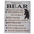 Bear Wisdom Sign (12"X9.5")