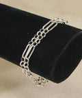 Beautiful Italian Sterling Silver Bracelet – Symmetrical Link Design