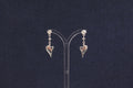 Beautiful Silver & Welsh Gold Overlay Harp Drop Earrings by Clogau - Boxed
