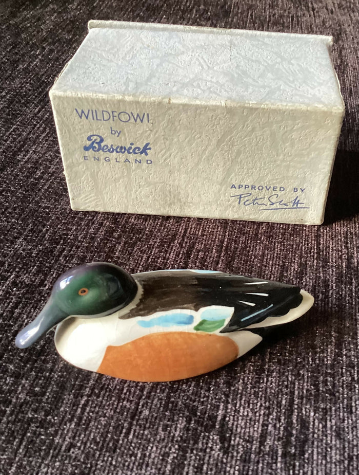 Beswick Peter Scott Bird Beswick Shoveler figure Beswick Bird Figurine Beswick rare bird figurine