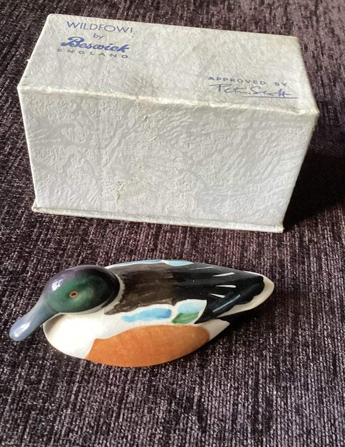 Beswick Peter Scott Bird Beswick Shoveler figure Beswick Bird Figurine Beswick rare bird figurine