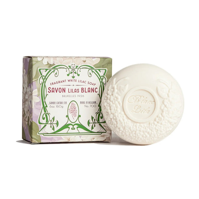 Kalastyle Blanc Lila Large Bar Soap - 6oz. Bar Soap White at FIG LINENS AND HOME - 1