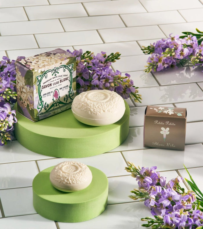 Kalastyle Blanc Lila Large Bar Soap - 6oz. Bar Soap White at FIG LINENS AND HOME - 2