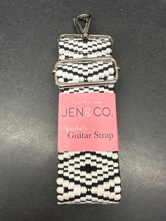 Bohemian Adjustable Guitar Handbag Strap - Black