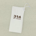 Bold Area Code and City - Custom Canvas Wine Bag