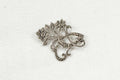 Bold Silver Marcasite ‘Whiplash’ Brooch – Edwardian Era