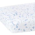 Boone Blue Crib Sheet