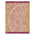Brunch gourmand pink tea towel by le jacquard français at Fig Linens and Home