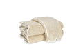 Matouk Cairo Scallop Terrycloth Towels Sand and White at Fig Linens and Home