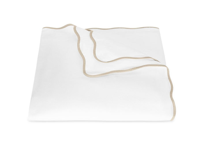 Duvet Cover - Matouk Camila Pique Dune Bedding at Fig Linens and Home