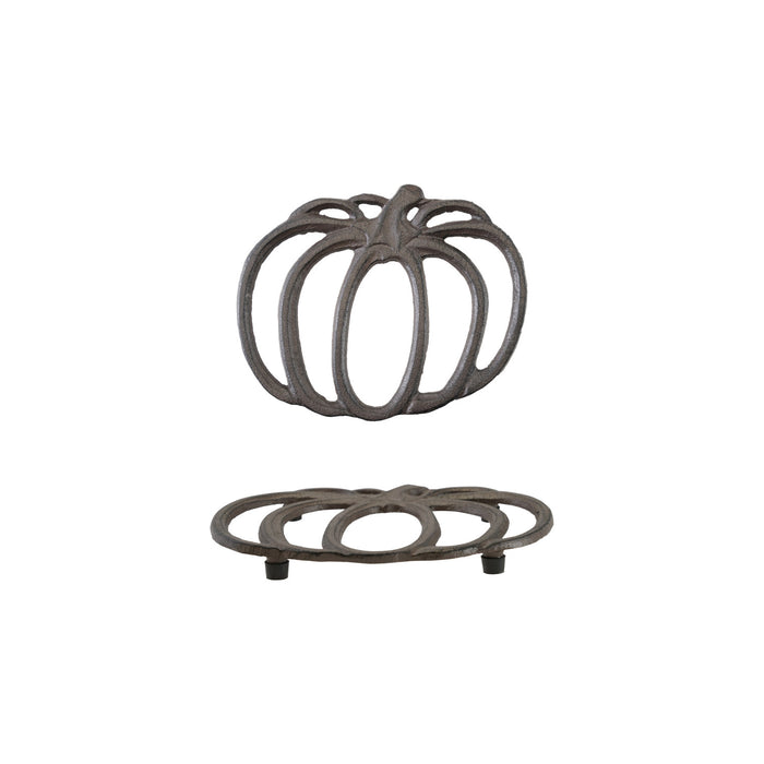 Cast Iron Pumpkin Shaped Trivet - The Preppy Bunny