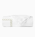 Duvet Cover - Sferra Linens Catena Willow Green Percale Bedding at Fig Linens and Home