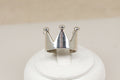 Charming Sterling Silver Crown Ring