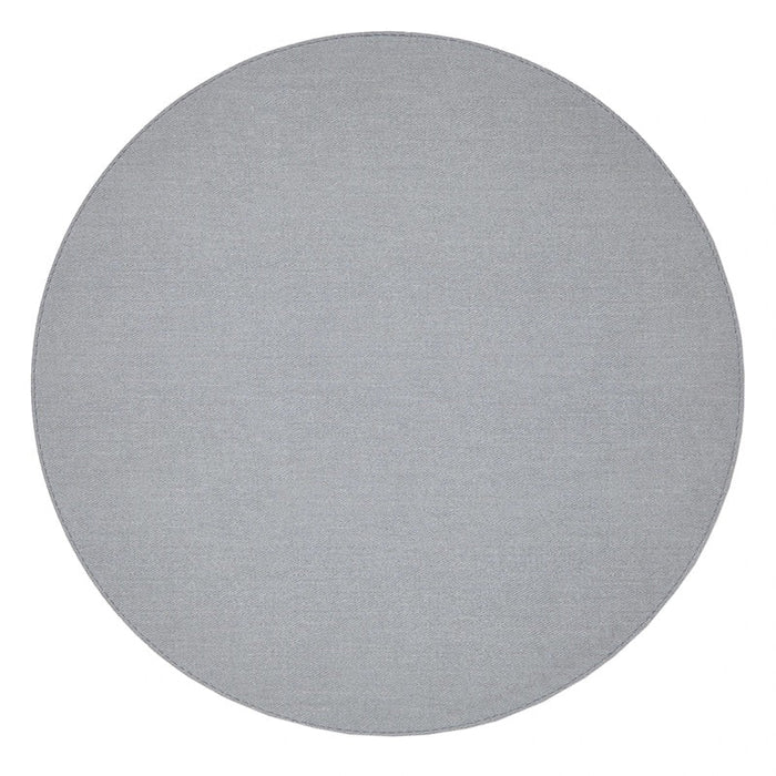 Front  - Chic Denim Blue & Grey Reversible Round Placemats by Mode Living