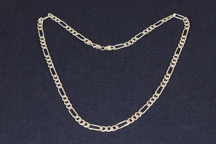 Classic Silver Italian Figaro Necklace Chain