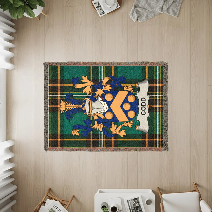 The three sizes of the Codd woven cotton blanket.
