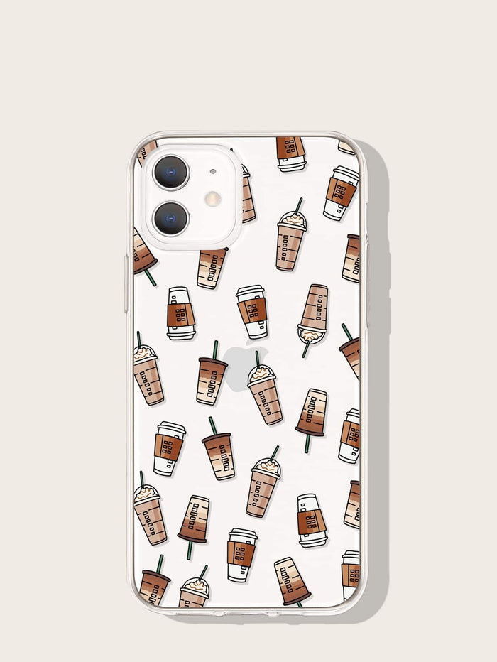 Coffee Cup Pattern Phone Case - Decotree.co Online Shop