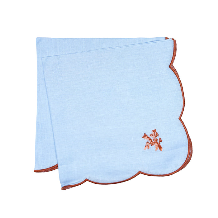 Coral Dinner Napkins, set of 2