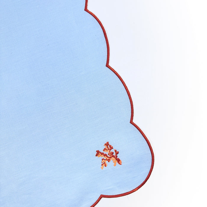 Coral Dinner Napkins, set of 2